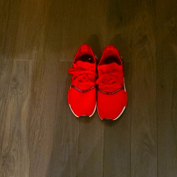Adidas NMD Red Athletic Shoes with Breathable Mesh and Modern Design - Picture 1 of 3